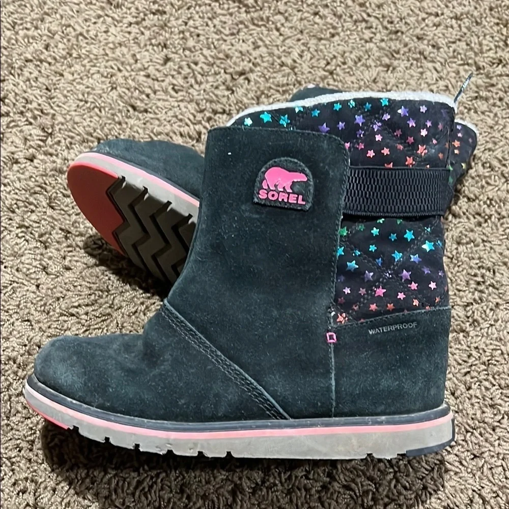 Sorel Kids' Starry Black Boots